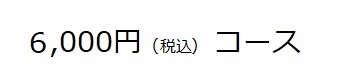 6,000円（税込）コース